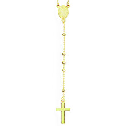 Nadčasový pozlacený náhrdelník růženec Rosary CRO25G