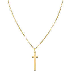 Originální pozlacený náhrdelník Cross CLCRLIG (řetízek, přívěsek)
