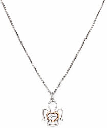 Originální stříbrný náhrdelník Angels CLAN3 (řetzek, přívěsek)