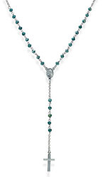 Originálne strieborný náhrdelník Blue Crystals CROBP4