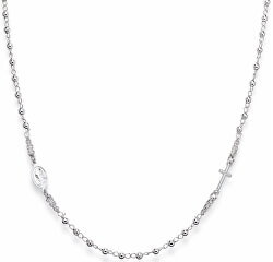 Originální stříbrný náhrdelník Rosary CROB3