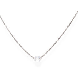 Originální stříbrný náhrdelník se zirkonem Diamond CLPLBB3