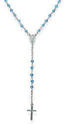 Originálne strieborný náhrdelník Sky Blue Crystal CROBC4