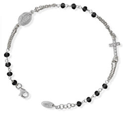 Originální stříbrný náramek s krystaly a zirkony Rosary BROBNZ3