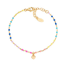 Dezentes Armband mit Perlen und Herz Love BRSMCUGM3