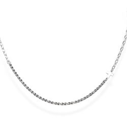 Stříbrný náhrdelník s krystaly a křížkem Elegance CLCRICRBN