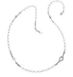 Strieborný náhrdelník s perlami Rosary CROBBZ-M3
