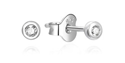 Piccoli orecchini in argento con zircone AGUP3487