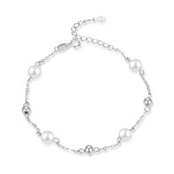 Elegantní stříbrný náramek s perlami AGB759/21P