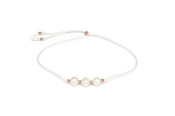 Bellissimo bracciale in cordino con perle HE03R3RG-WH