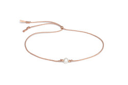 Bellissimo bracciale in cordino con vera perla di fiume HE47R3RG-LP