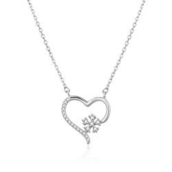 Splendida collana in argento con cuore AGS1567/47