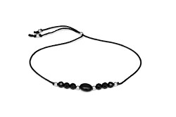 Bracciale in cordino con perline di onice HE18R3S-BK