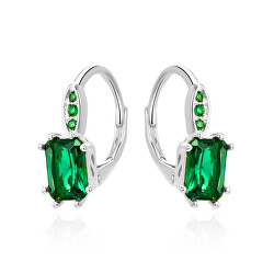 Orecchini in argento con cristallo verde AGT-E001LGR