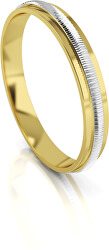 Pánský bicolor snubní prsten ze zlata AUG328