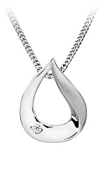Gyönyörű ezüst nyaklánc gyémánttal DAGS1203/50