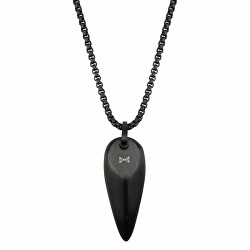 Designový černý náhrdelník Triangle Noir Ferro AZ-NL003-B-070