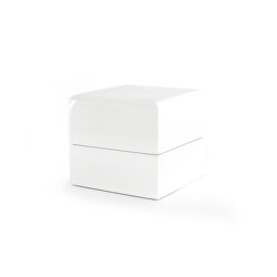 Biela drevená darčeková krabička KD2
