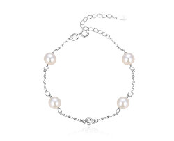 ElegantBracciale elegante in argento con perline AGB411/21P