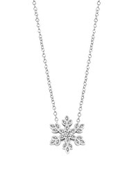 Hravý stříbrný náhrdelník Sněhová vločka AGS1334/47
