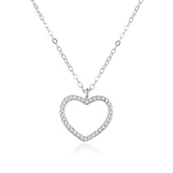 Gyönyörű ezüst nyaklánc szívvel AGS886/47