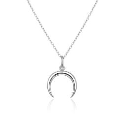 Něžný stříbrný náhrdelník s půlměsícem AGS650/47 (řetízek, přívěsek)