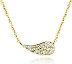 Pozlacený náhrdelník s křídlem AGS298/47-GOLD