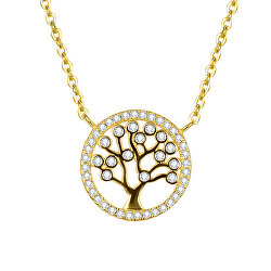 Pozlátený strieborný náhrdelník so stromom života AGS360 / 47-GOLD