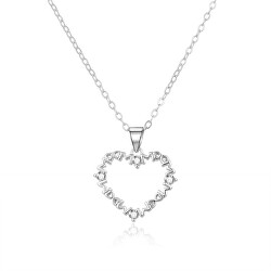 Romantický strieborný náhrdelník so zirkónmi AGS1239/47