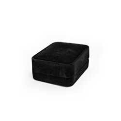 Semišová černá dárková krabička KS3