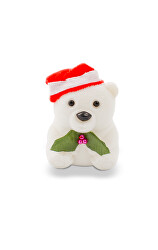 Semišová darčeková krabička Vianočný medvedík KDET22