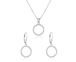 Set di gioielli in argento Cerchio AGSET66RL (collana, orecchini)