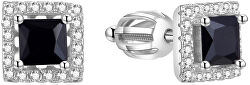 Silberne quadratische Ohrringe AGUP1551S