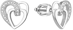 Ezüst szív fülbevalók AGUP1527S