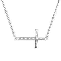 Strieborný náhrdelník s krížikom AGS196 / 47