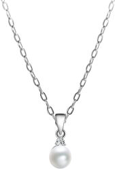 Stříbrný náhrdelník s pravou perlou AGS906/45 ( řetízek, přívěsek )