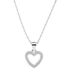 Silberkette mit Herzen AGS1130/47 (Halskette, Anhänger)