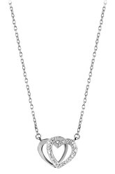 Strieborný náhrdelník so srdiečkom AGS779 / 48 (retiazka, prívesok)