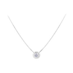 Stříbrný náhrdelník se zirkonem AGS56/47