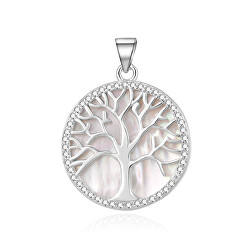 Stříbrný přívěsek s perletí Strom života TAGH175