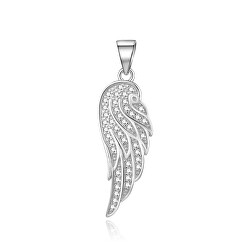 Pandantiv din argint cu zirconi Aripă de înger TAGH223