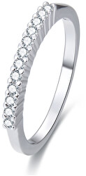 Stříbrný prsten s krystaly AGG187