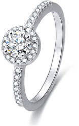 Stříbrný prsten s krystaly AGG194