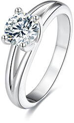 Stříbrný prsten s krystaly AGG198