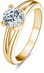 Stříbrný prsten s krystaly AGG199