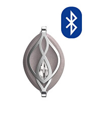 Pandantiv elegant și inteligent cu accesorii Leaf Crystal Silver HT-40LF-WS-01