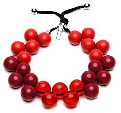 Originální náhrdelník C206SEAS-020 - Rosso - Bordeaux - Rosso trasparete - Rosso