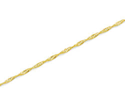 Elegáns karkötő sárga aranyból Lambáda AUB0002