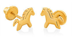 Simpatici orecchini in oro giallo Cavalli 14/119.771/17
