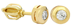 Sárga arany fülbevaló kristályokkal 236 001 00635